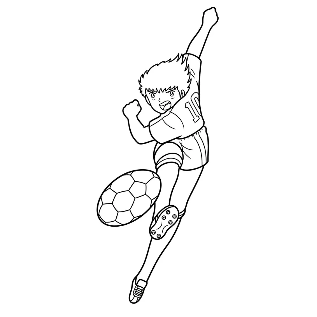imprimir Oliver Y Benji 12 para colorear gratis
