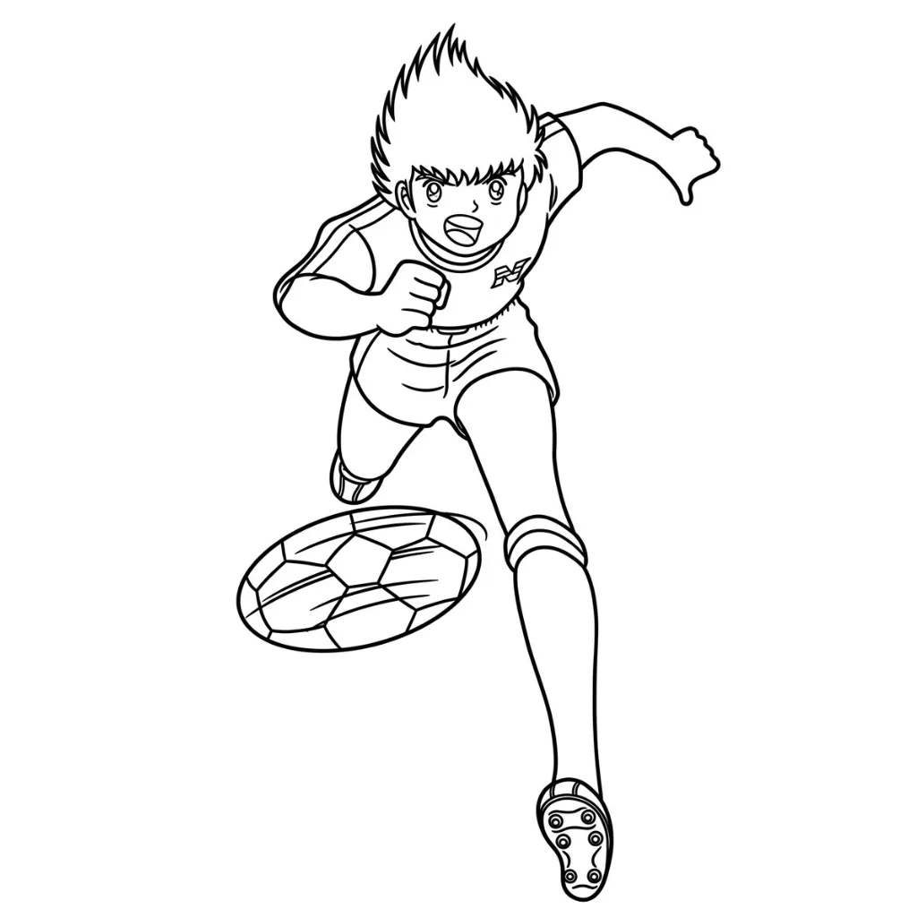 para imprimir Oliver Y Benji 13 para colorear gratis