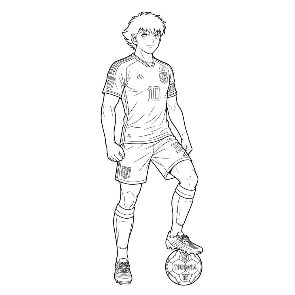 imprimir Oliver Y Benji 15 para colorear