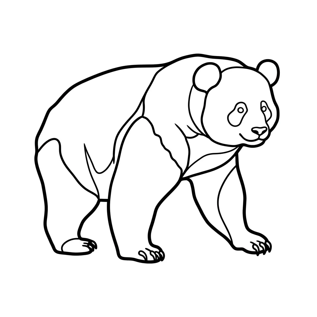 Osos Panda 1 para colorear para imprimir gratis