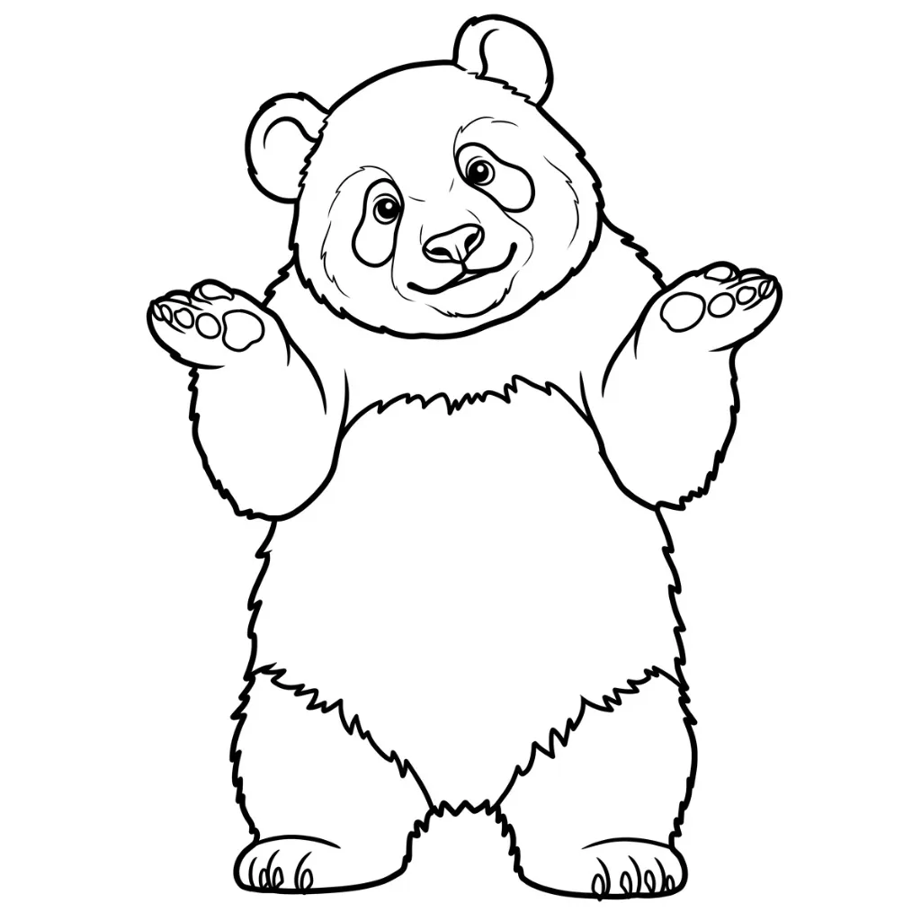 Osos Panda 10 para colorear gratis en línea