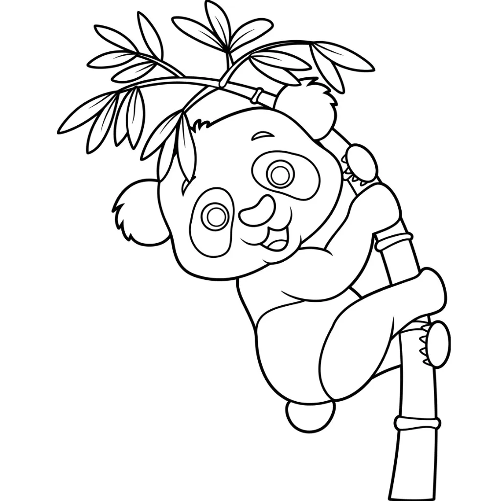 Osos Panda 11 para colorear para imprimir gratis