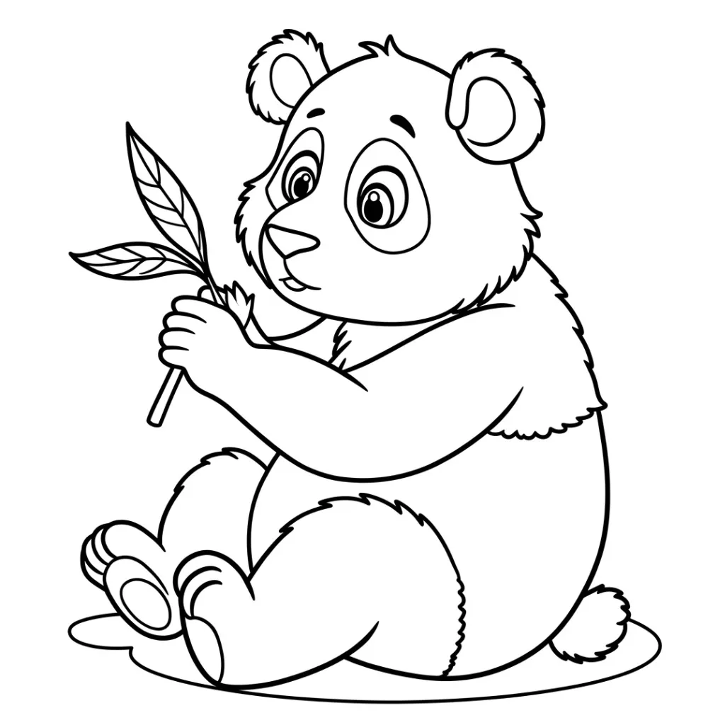 Osos Panda 18 para colorear en línea gratis