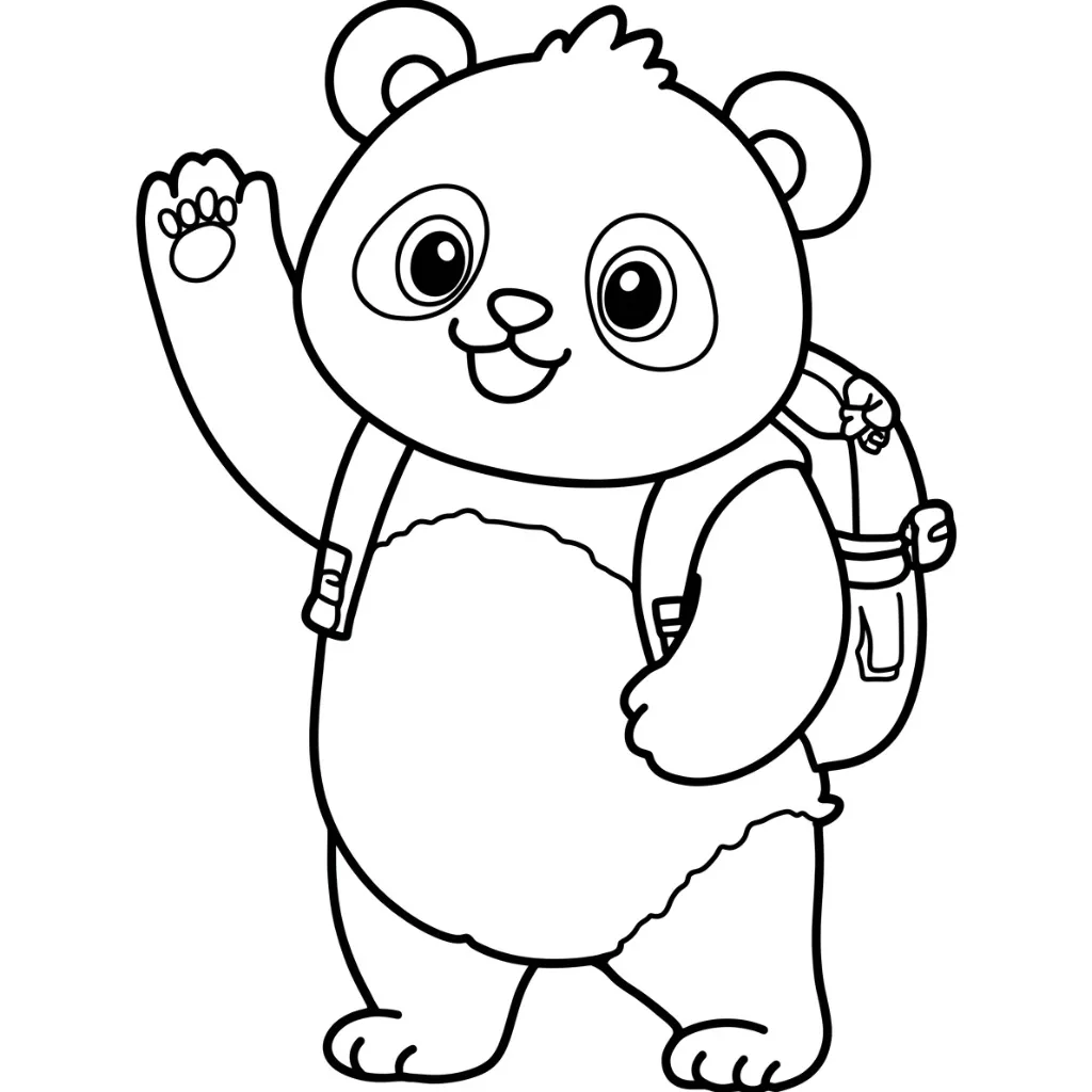 Osos Panda 20 para colorear para primaria