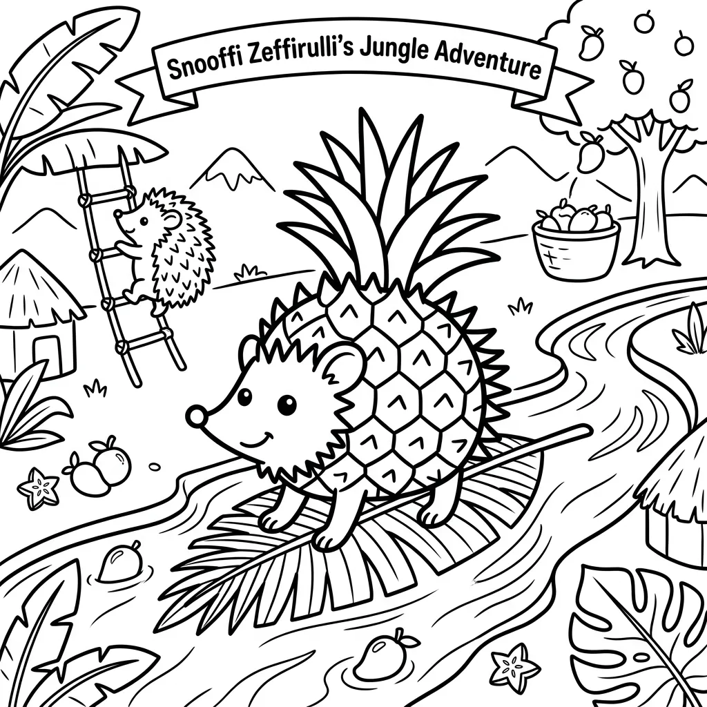 Snooffi Zeffirulli 5 para colorear para niños para descargar