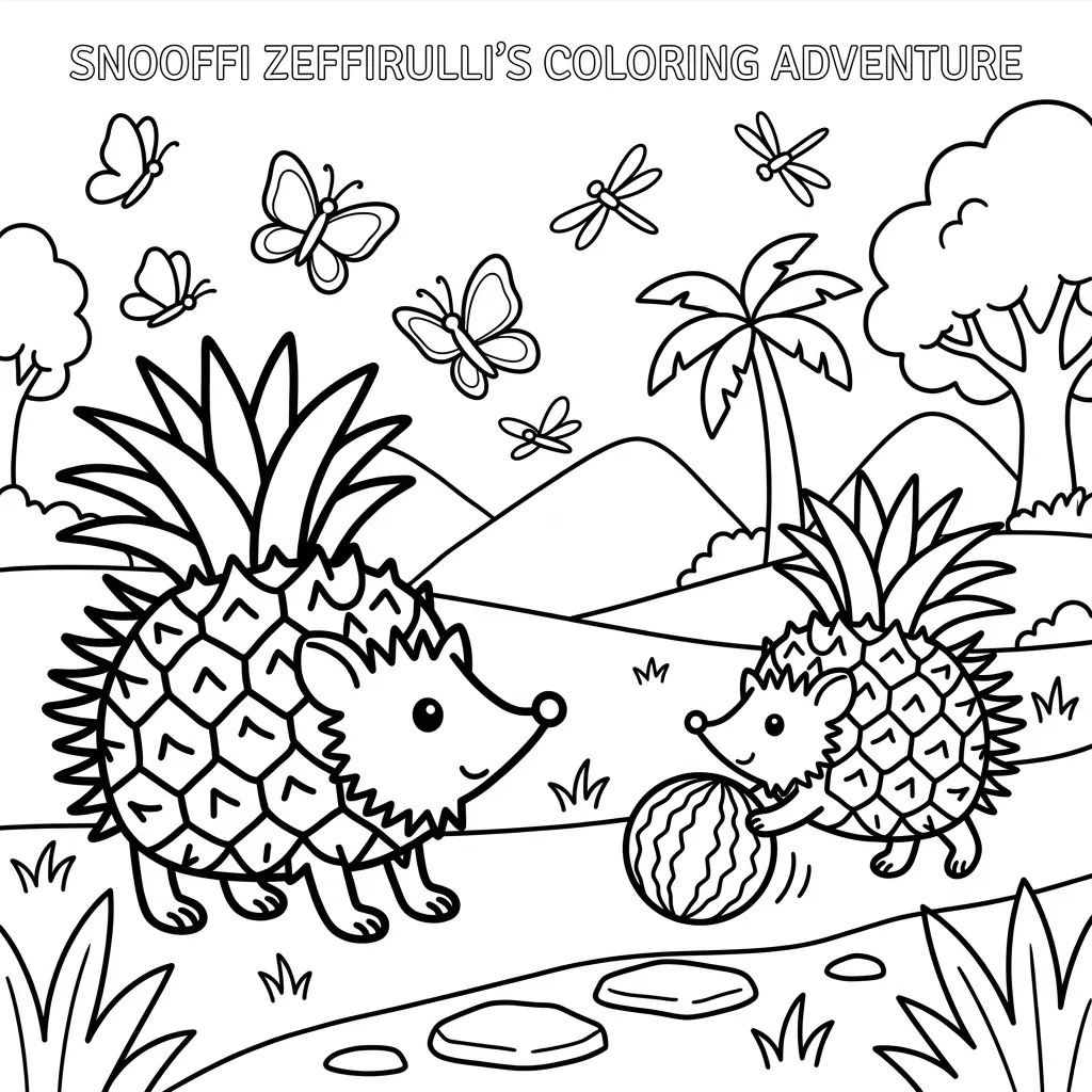 Snooffi Zeffirulli 9 para colorear para niño gratis