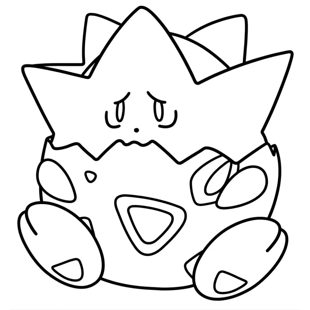 Togepi 11 para colorear y aprendizaje