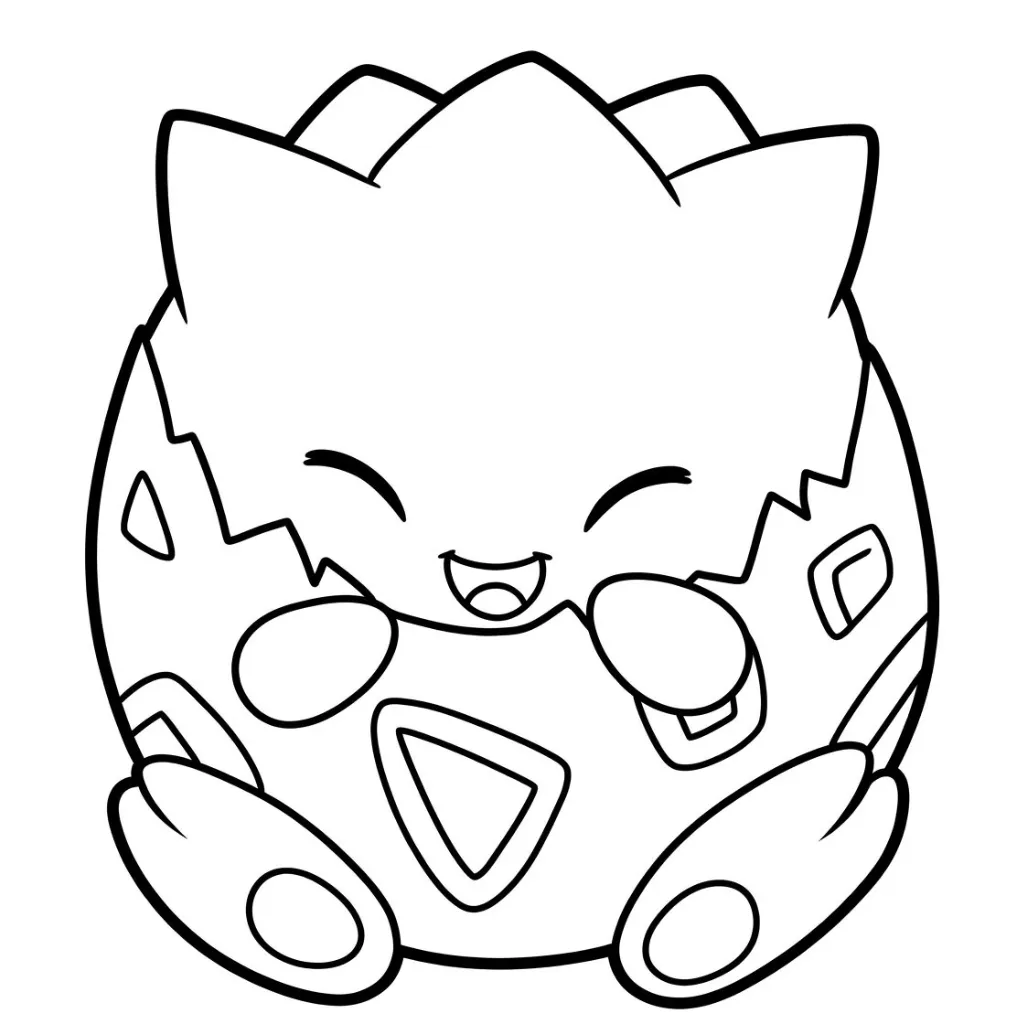 imagen de Togepi 14 para colorear para niño