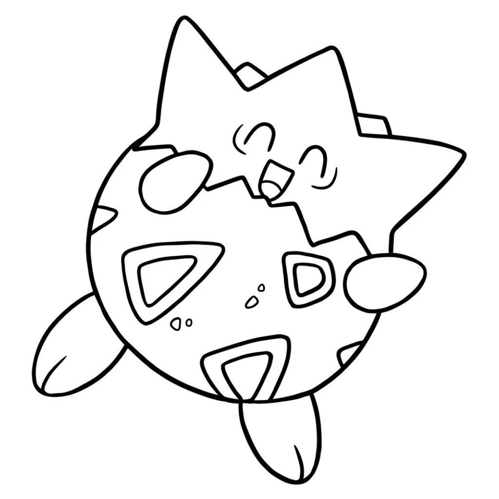 imprimir Togepi 4 para colorear para niño