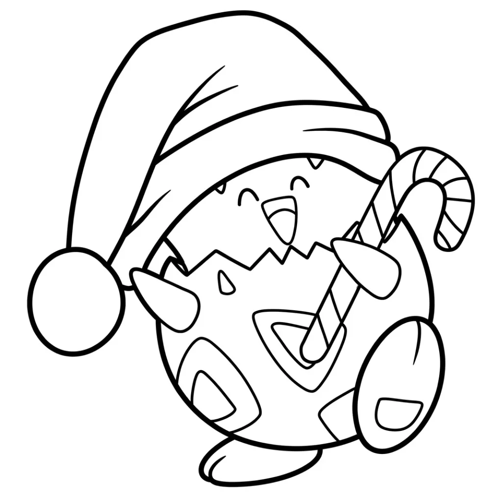Togepi 5 para colorear educativo para niño