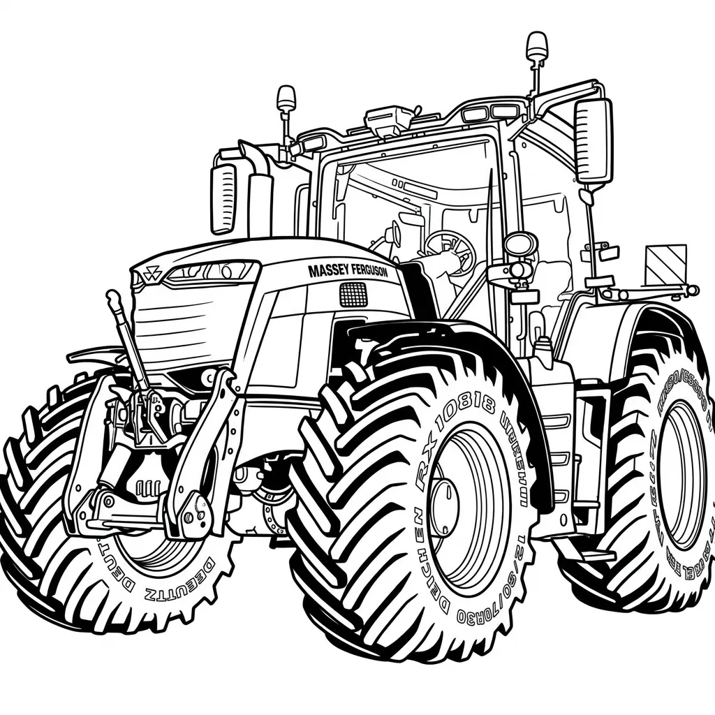 Tractores 11 para colorear para imprimir gratis pdf