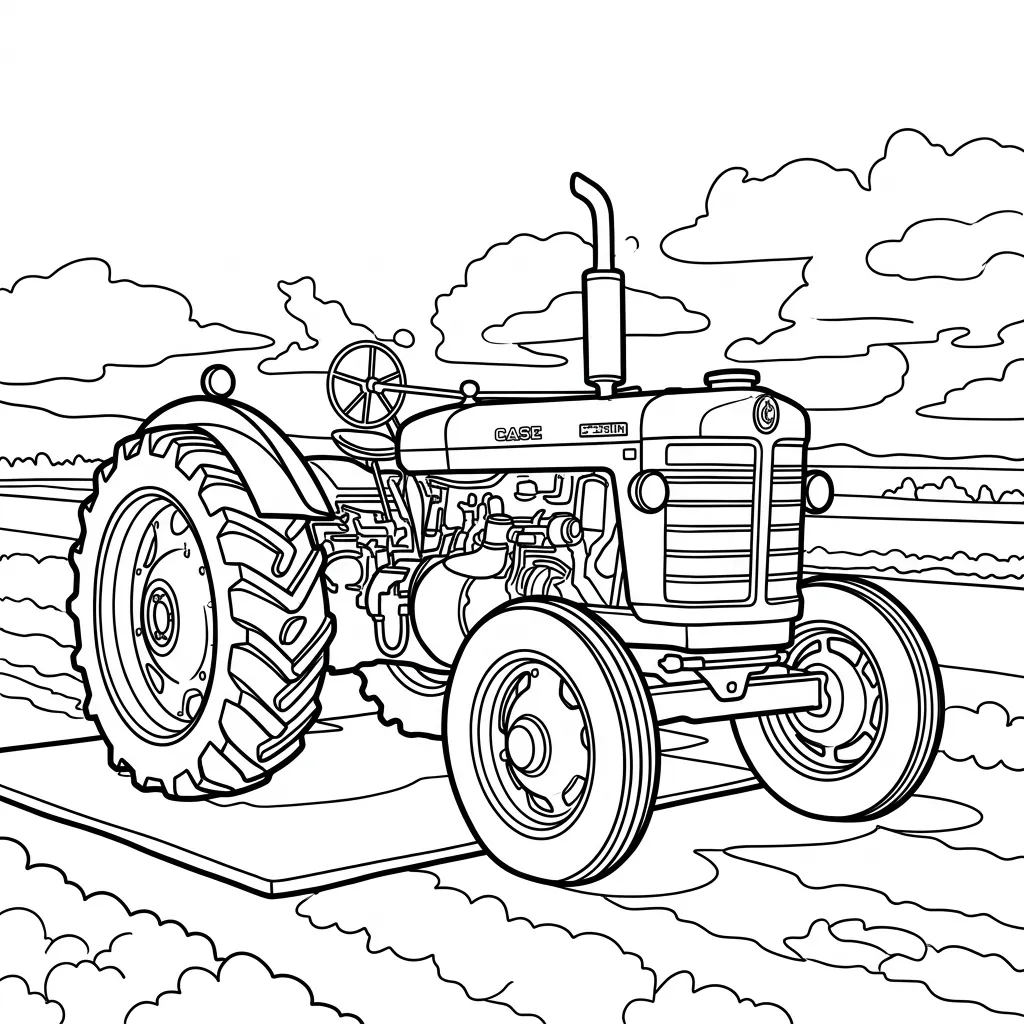 imprimir Tractores 13 para colorear gratis