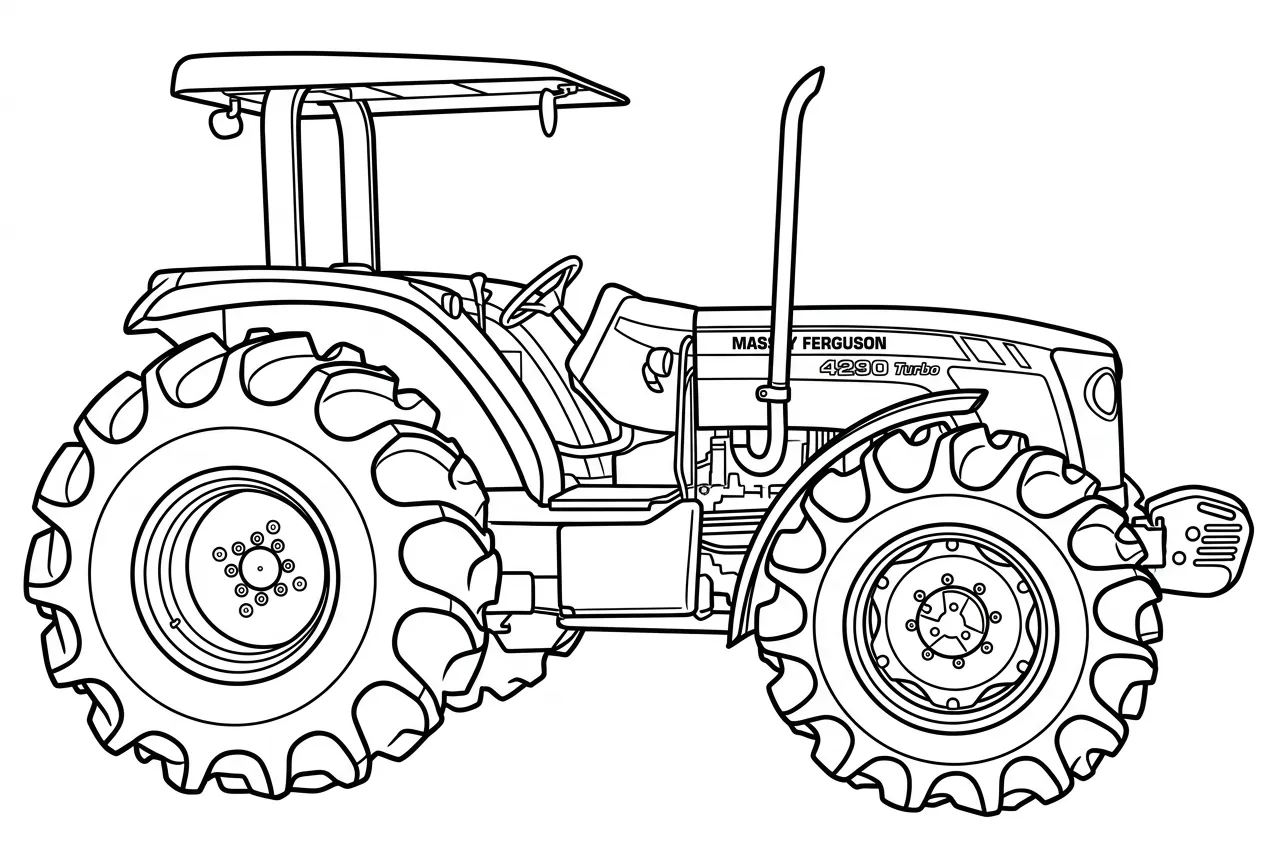 Tractores 18 para colorear para niño de para imprimir