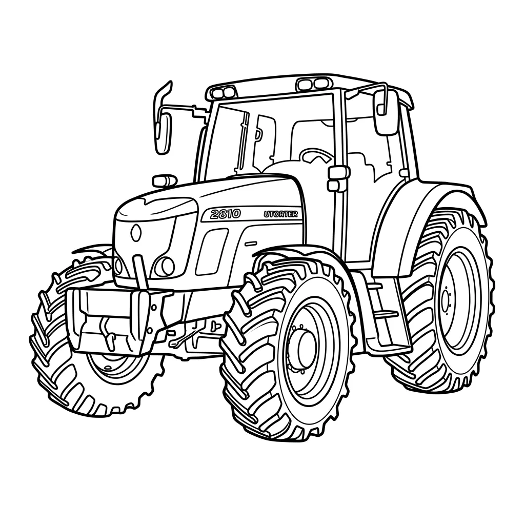 Tractores 19 para colorear para imprimir