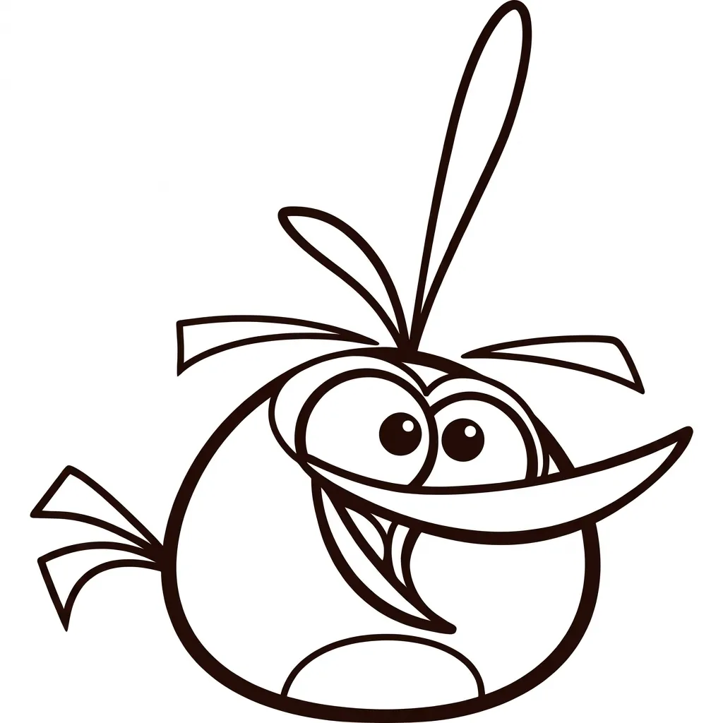 Angry Birds 16 para colorear de para niños