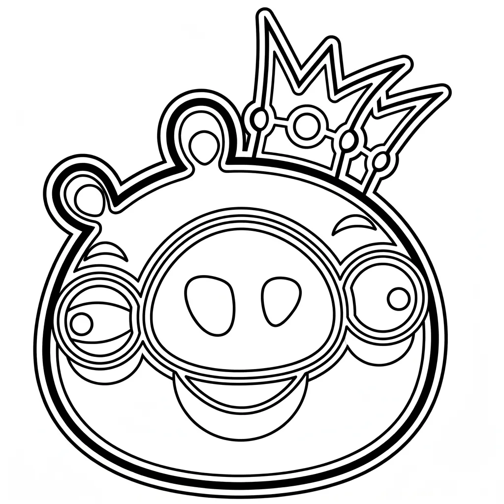 Angry Birds 17 para colorear para imprimir pdf gratis