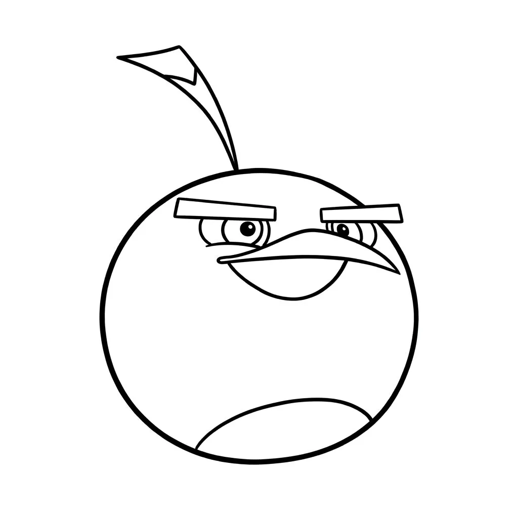 Angry Birds 19 para colorear para imprimir gratis