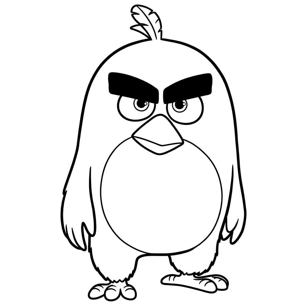 Angry Birds 4 para colorear y recortar para imprimir gratis