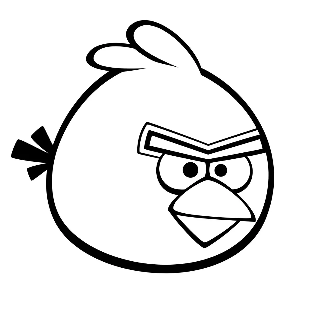 Angry Birds 5 para colorear y recortar