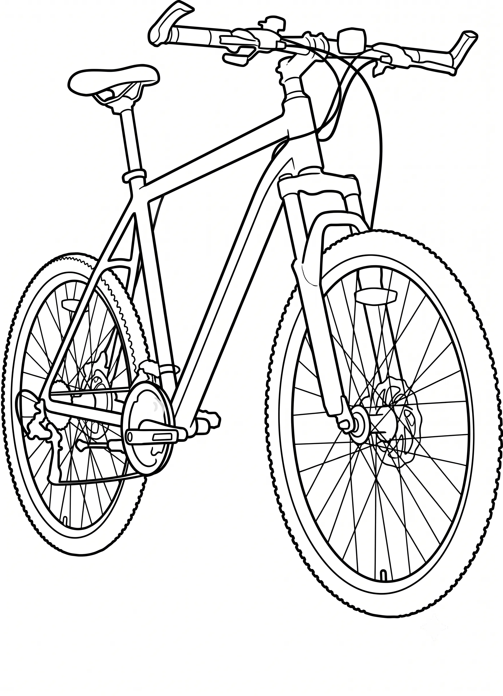 imagen de Bicicleta 1 para colorear para niño