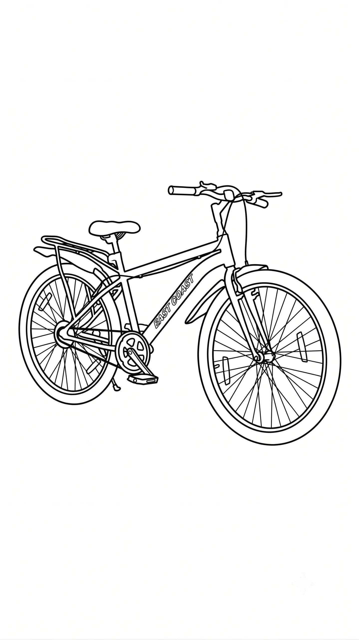 Bicicleta 13 para colorear para imprimir para niño de 12 años