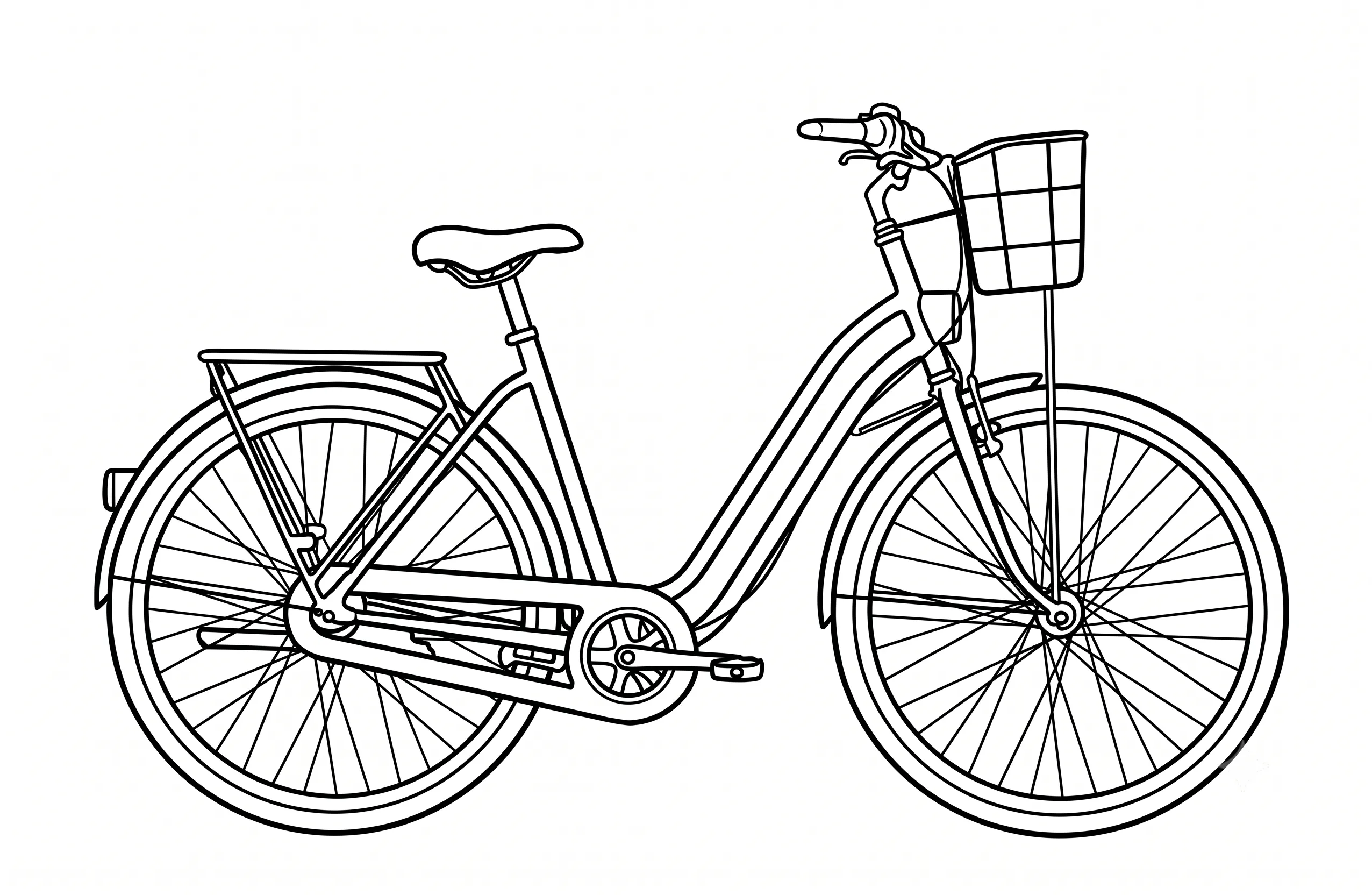 Bicicleta 15 para colorear y recortar