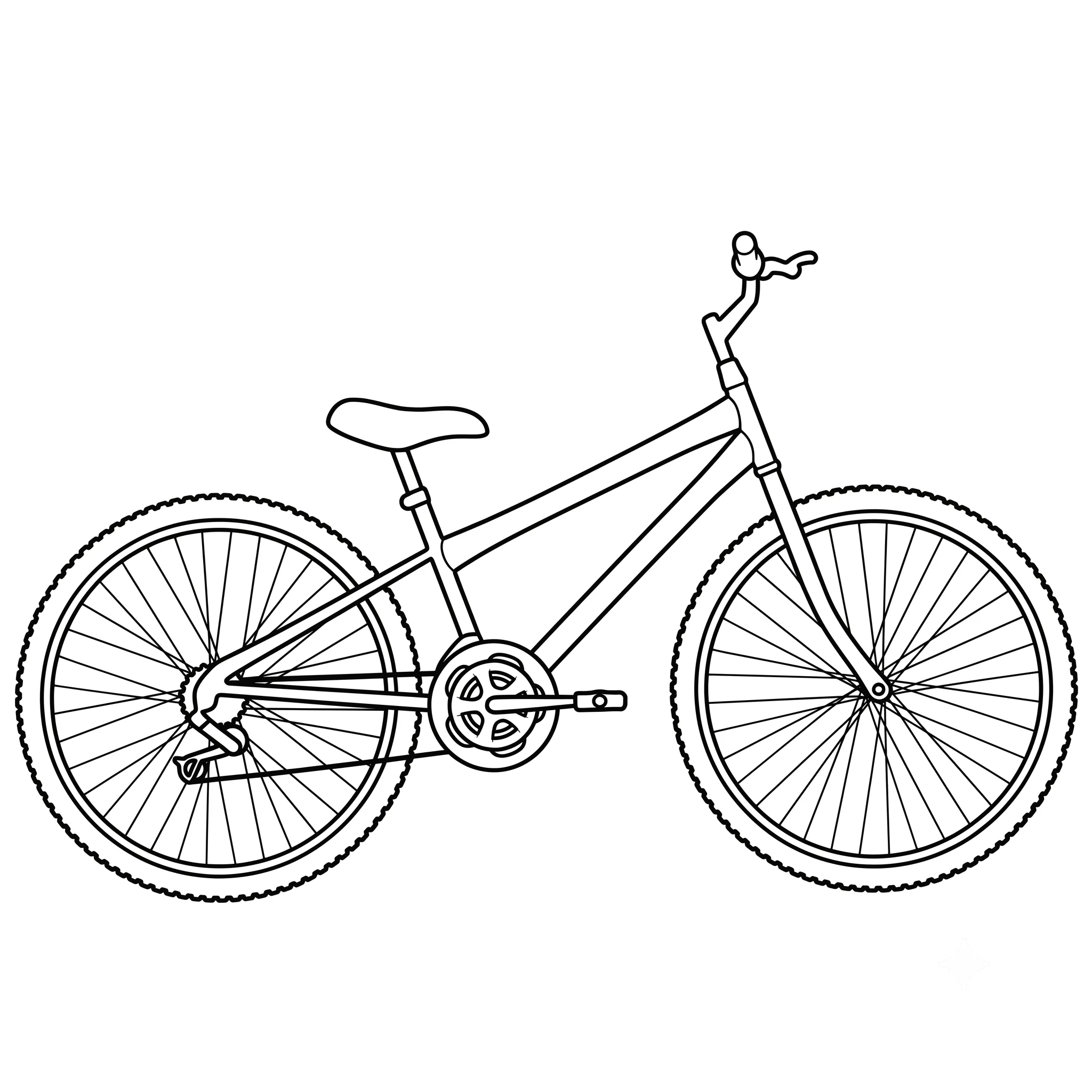 Bicicleta 16 para colorear para niño de 2 años