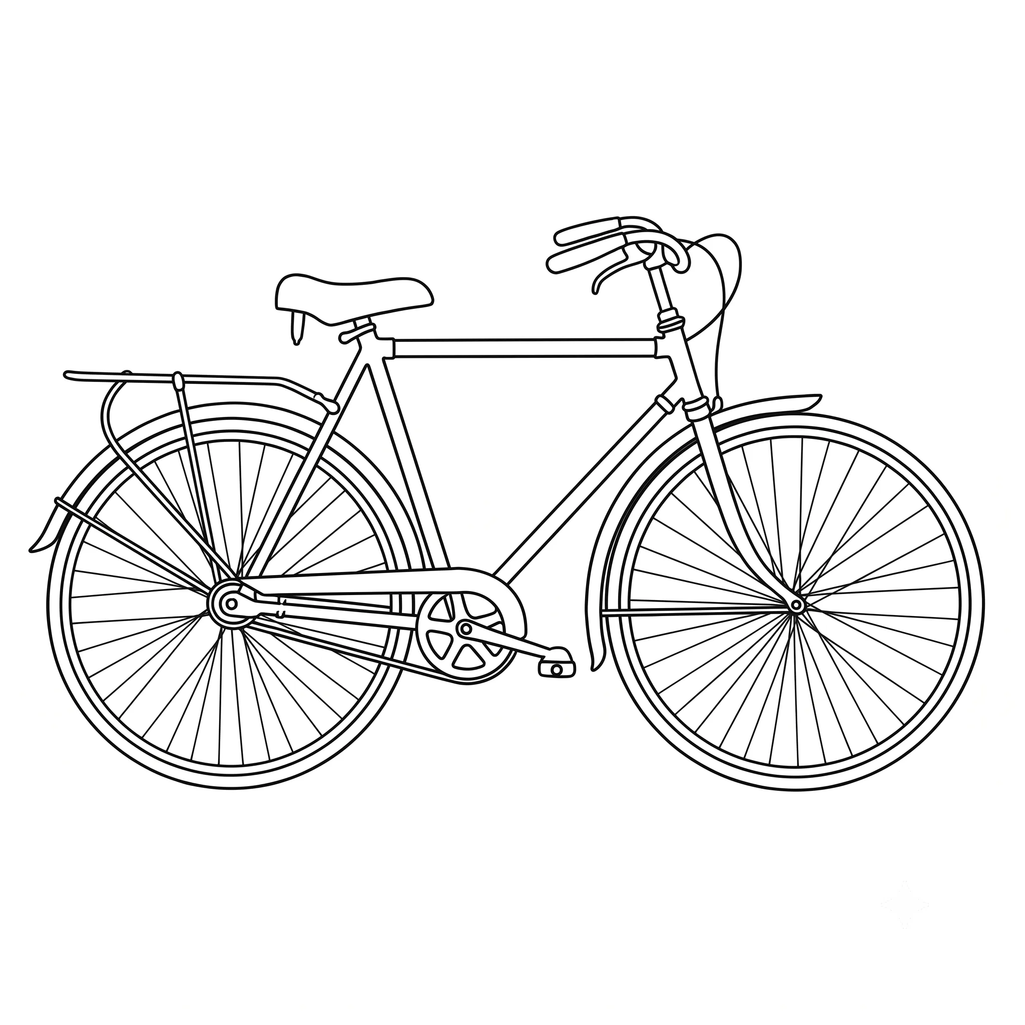 Bicicleta 18 para colorear en línea