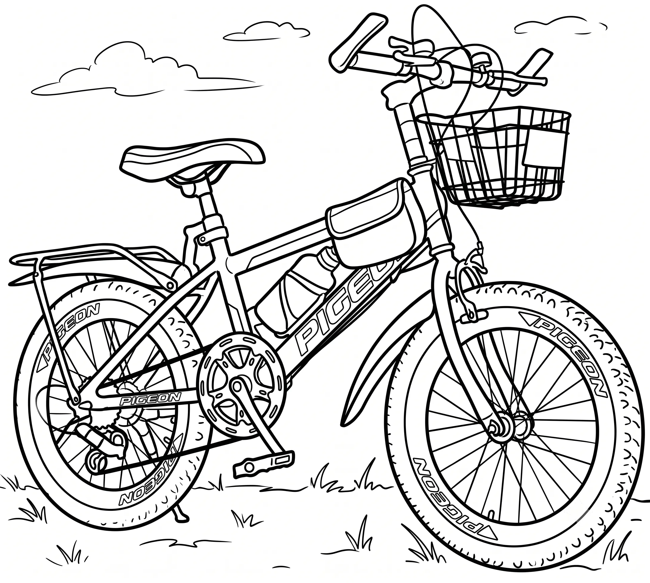 Bicicleta 20 para colorear para imprimir gratis