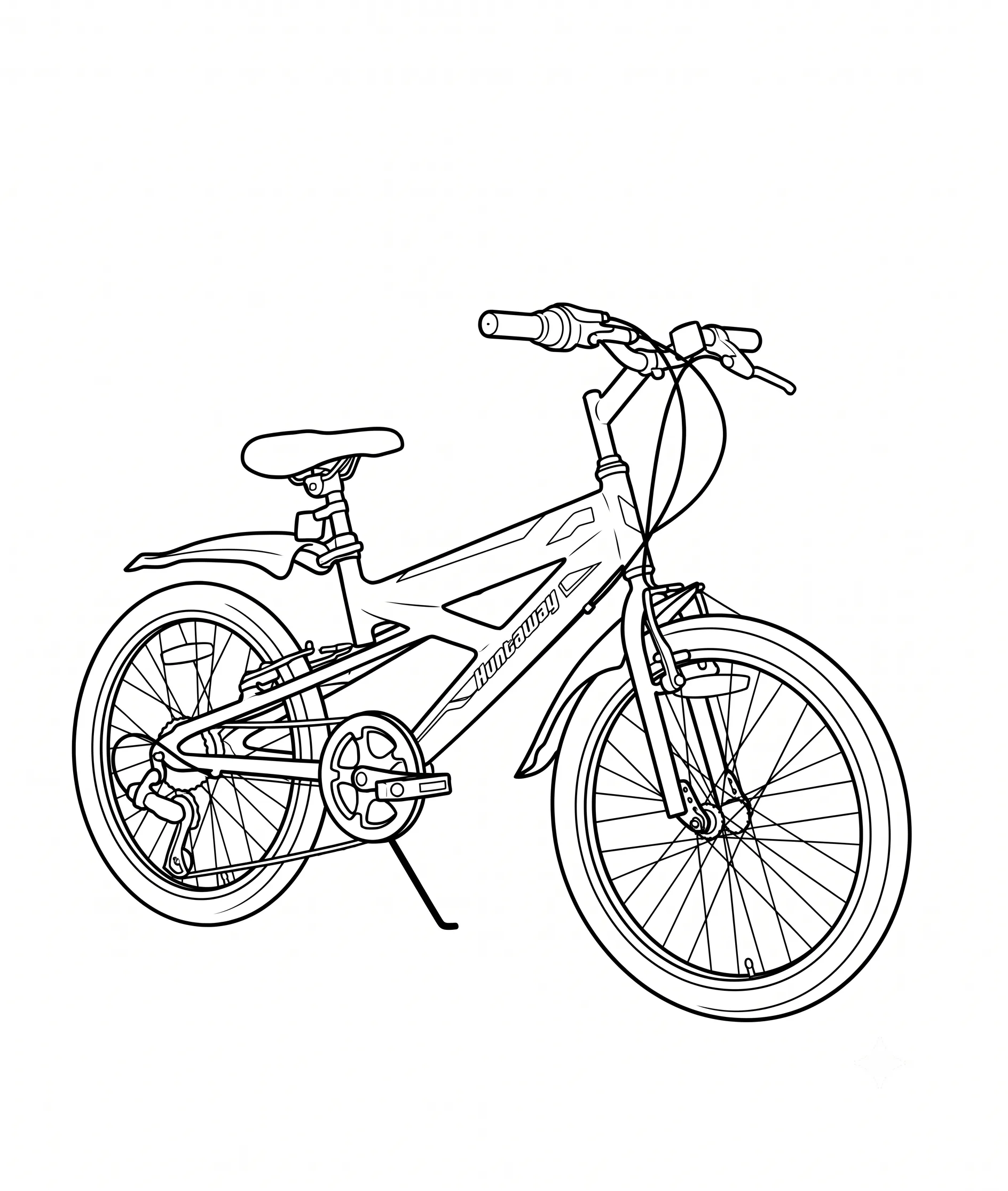 Bicicleta 5 para colorear para niño de 10 años