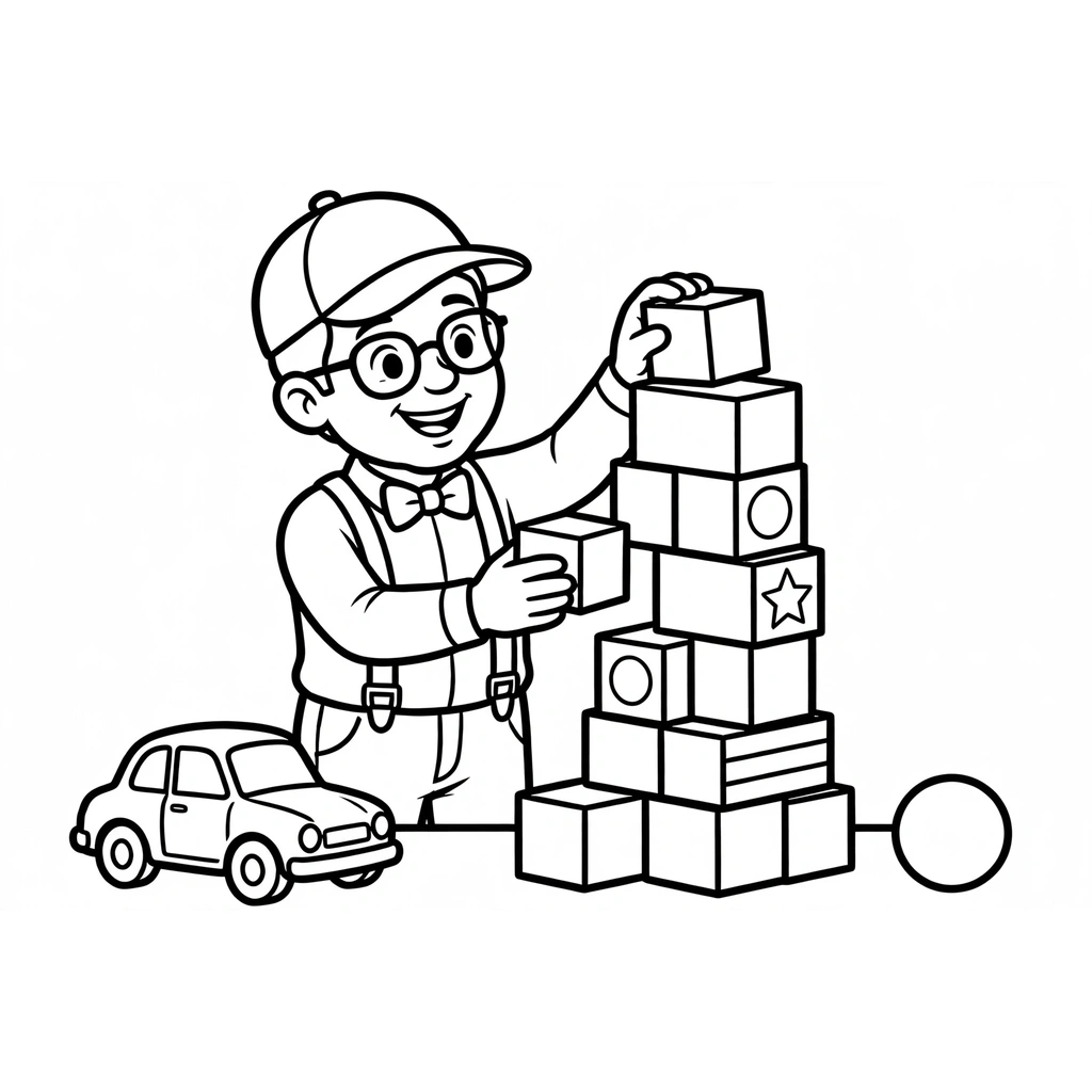 Blippi 10 para colorear en línea