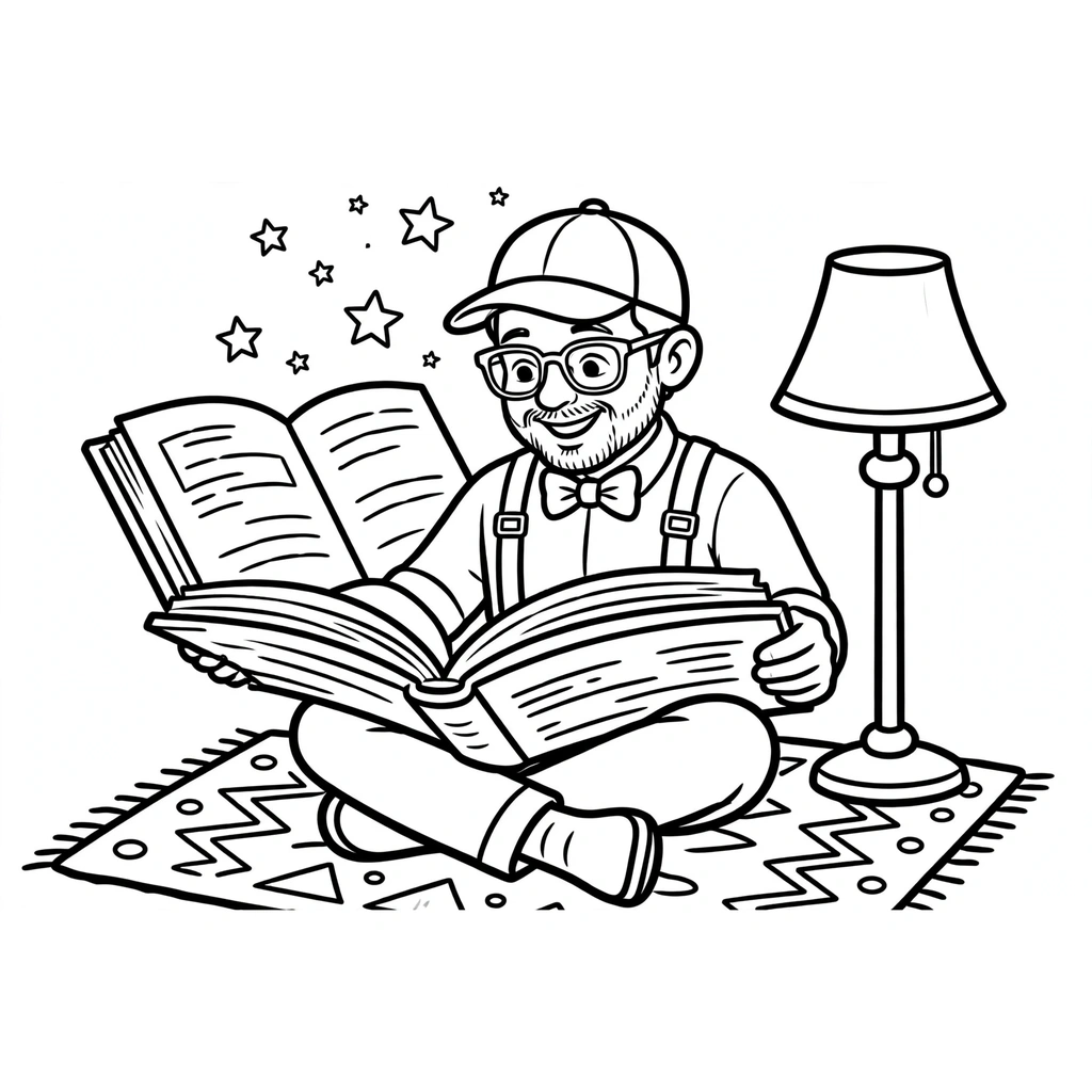 Blippi 14 para colorear para niños