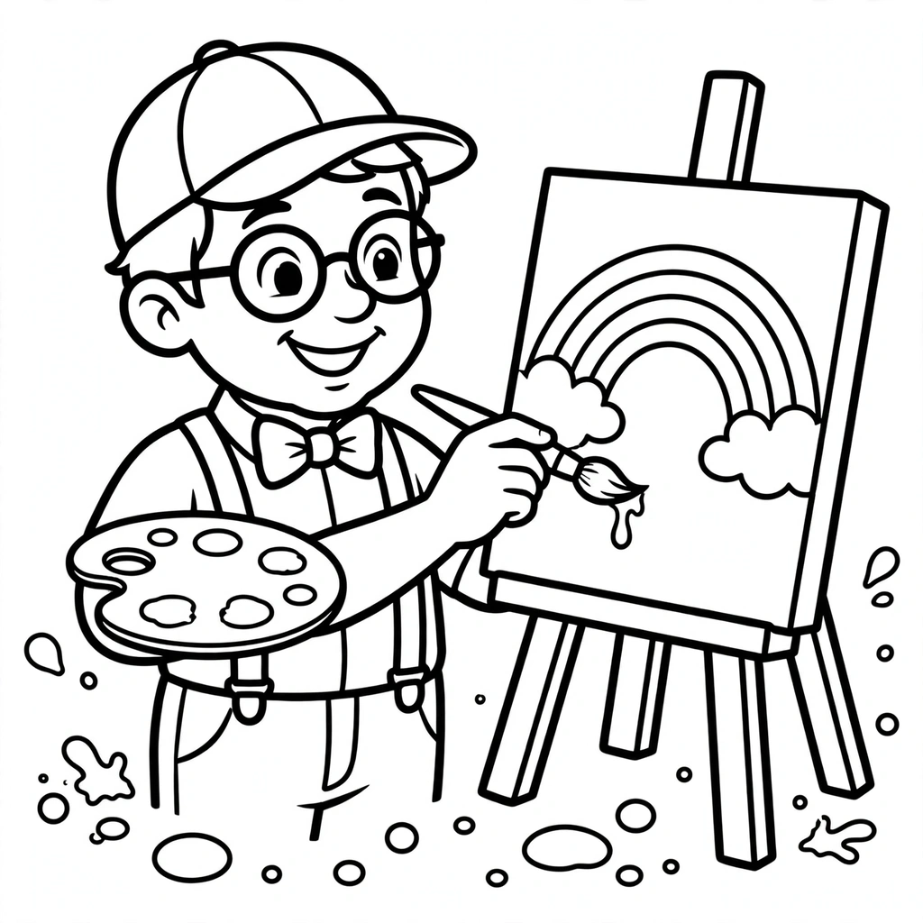 Blippi 17 para colorear imprimir