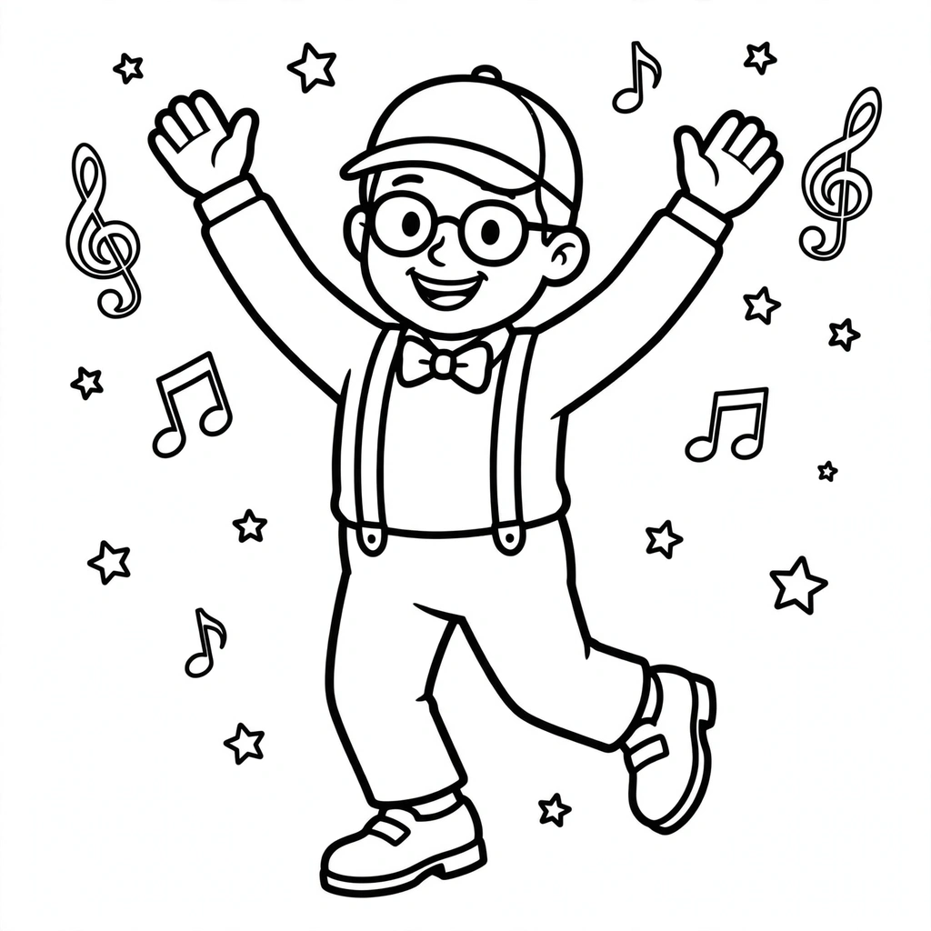 Blippi 19 para colorear en línea