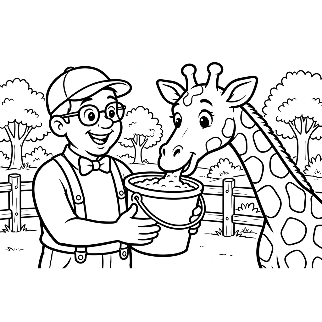 Páginas para colorear Blippi