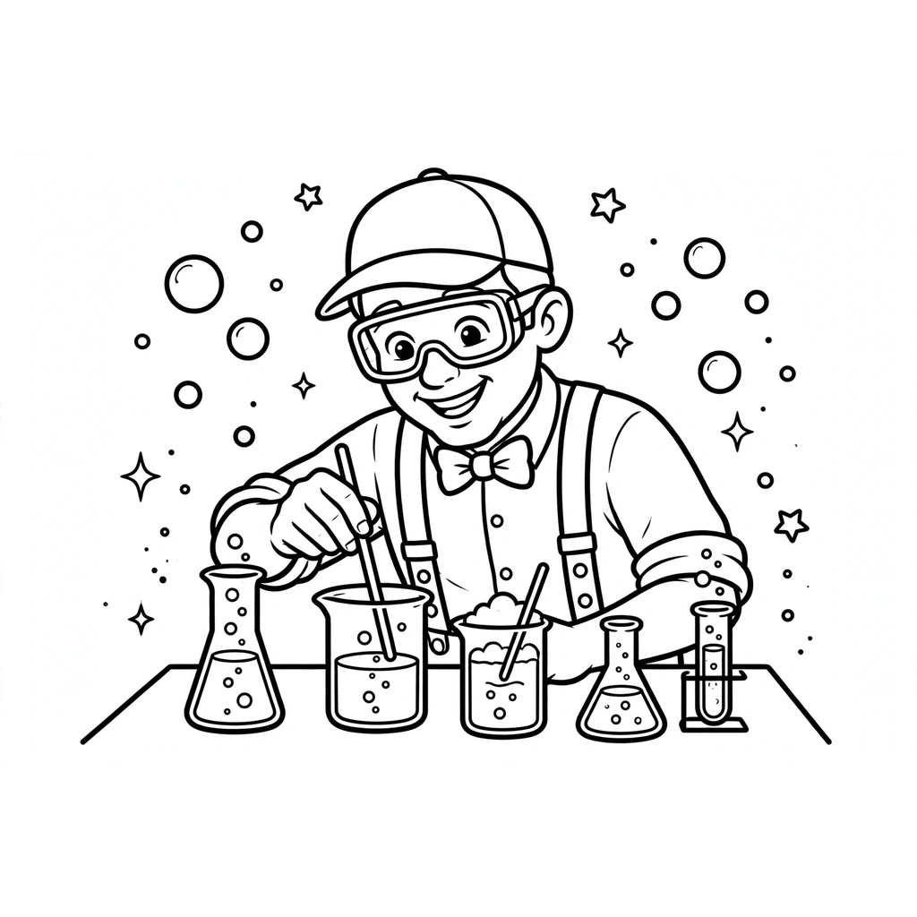 Blippi 5 para colorear para imprimir gratis