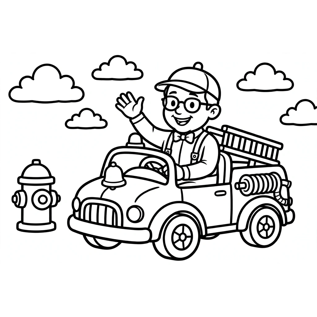 Blippi 7 para colorear imprimir
