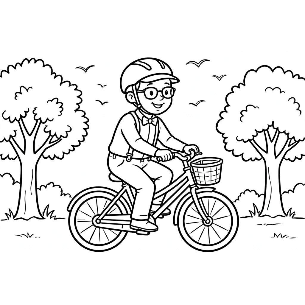 Blippi 9 para colorear para niño de 8 años