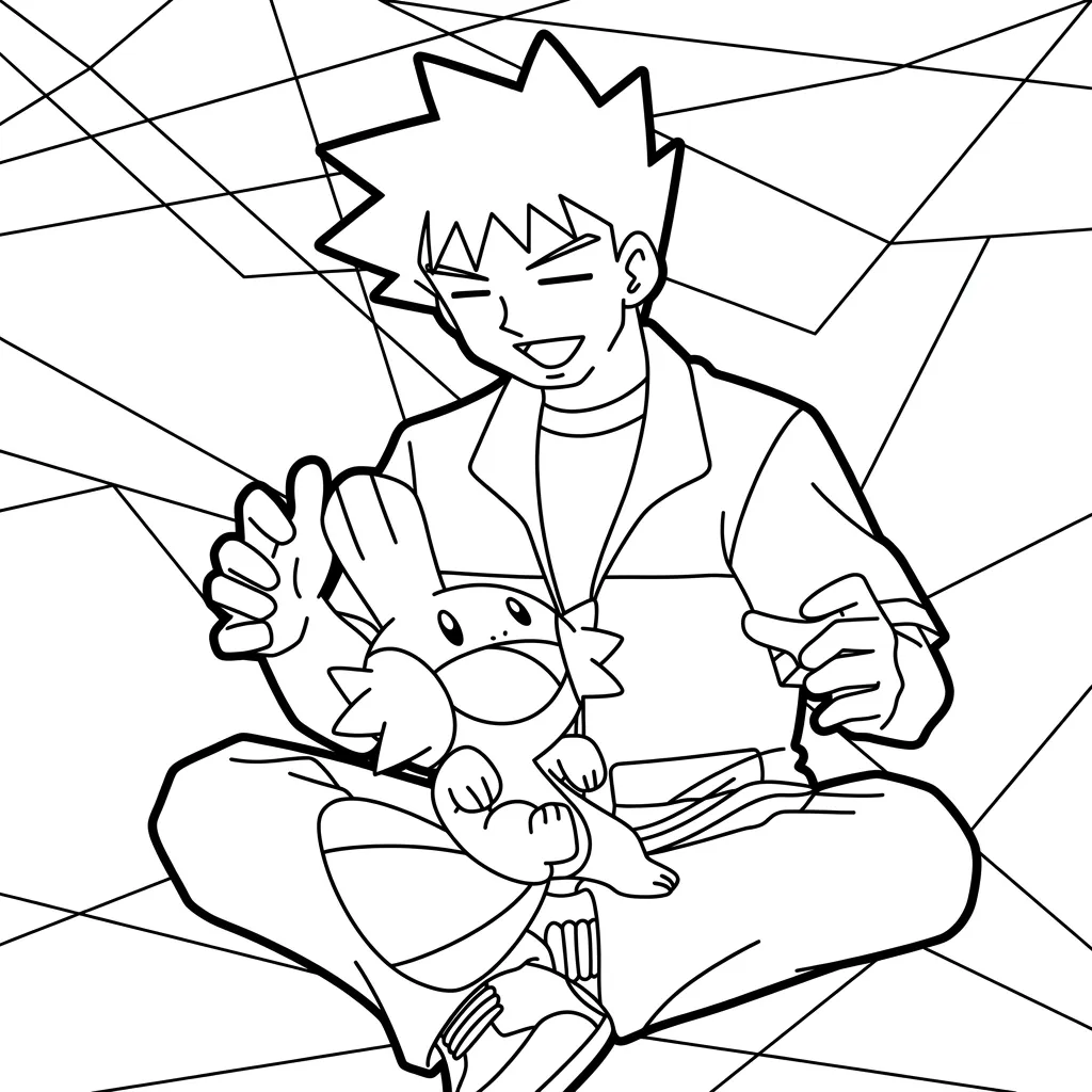 Brock 12 para colorear para descargar