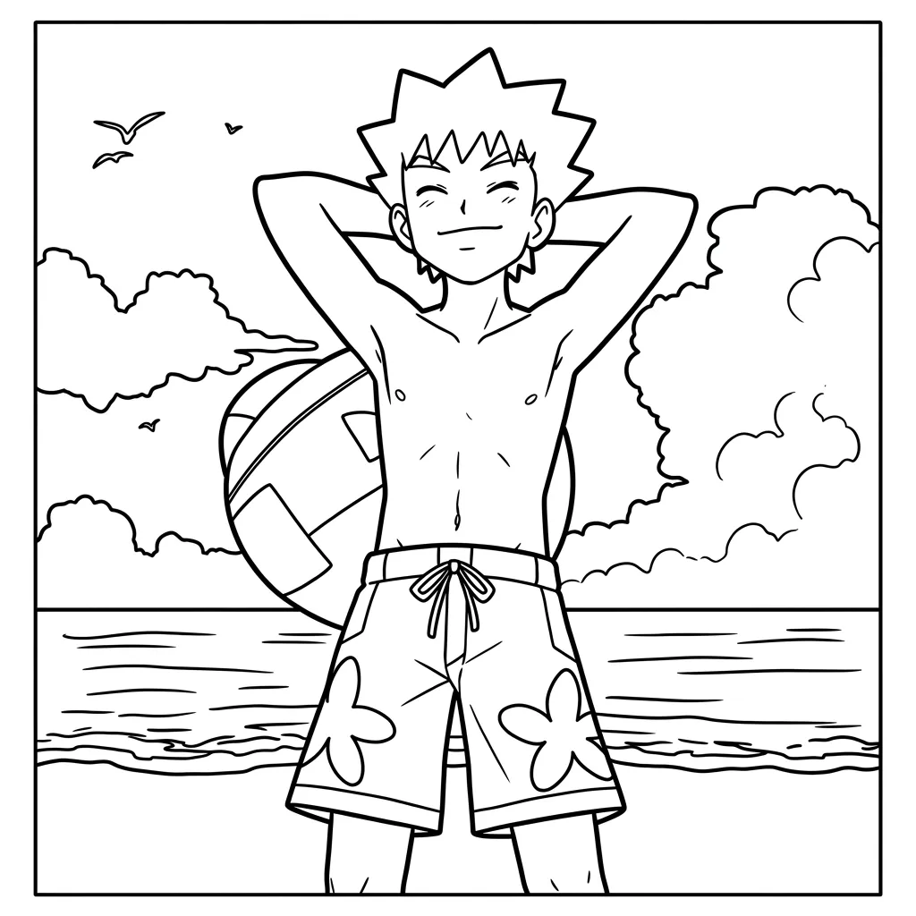 Brock 16 para colorear para imprimir