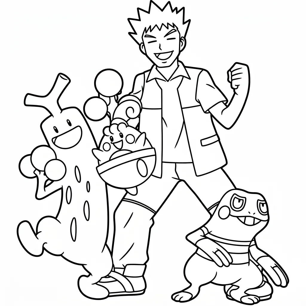Brock 5 para colorear para imprimir pdf
