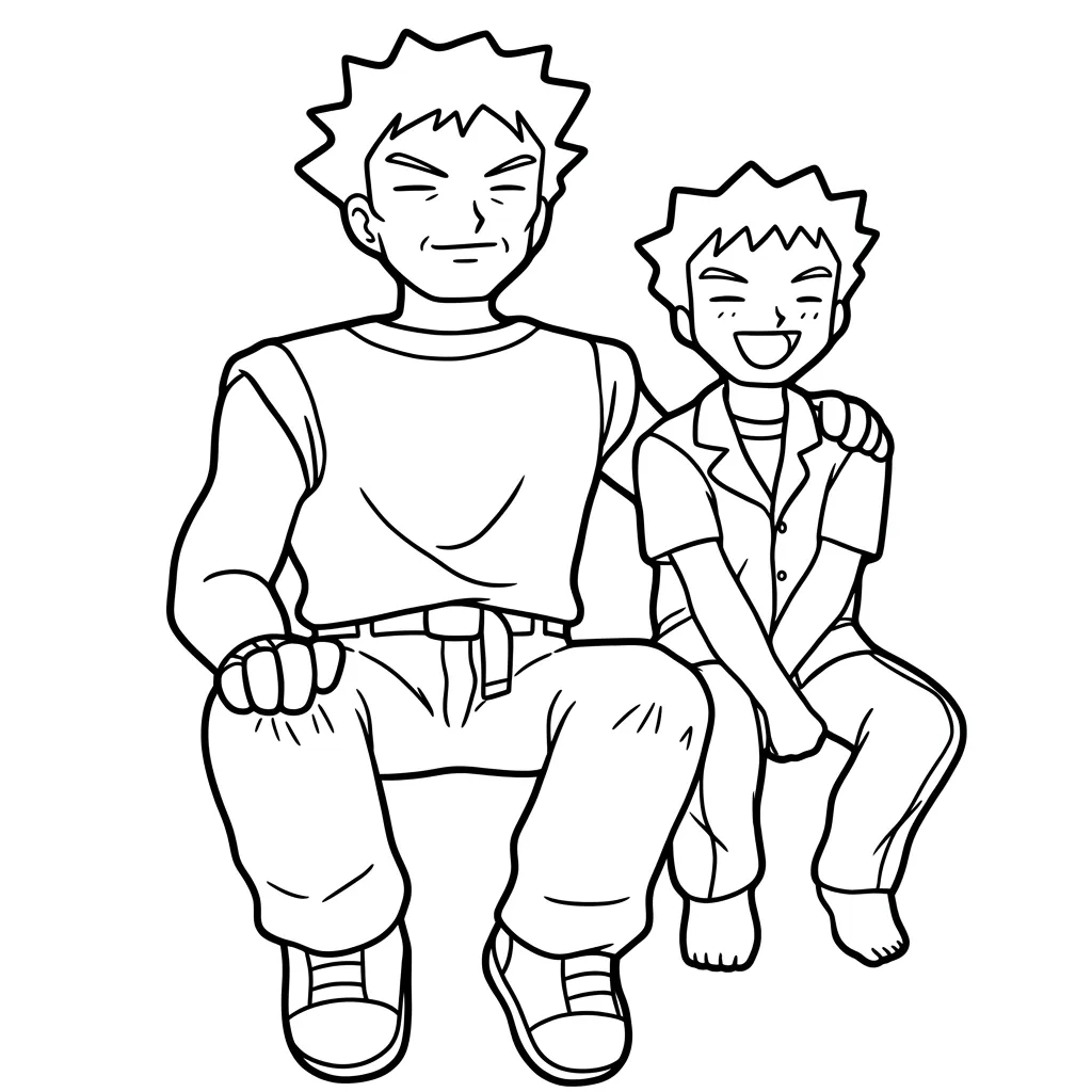 Brock 8 para dibujar e imprimir