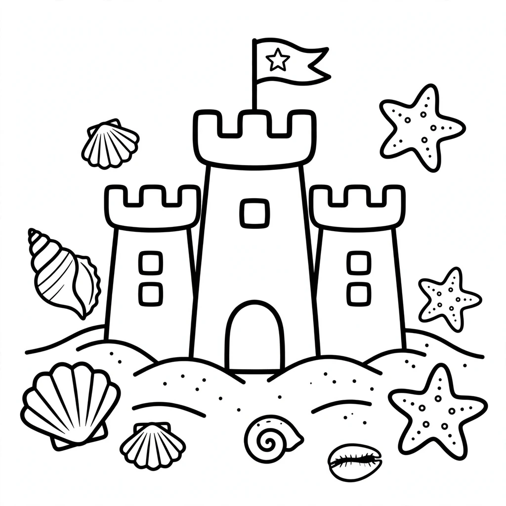 Castillo 11 imagen para colorear