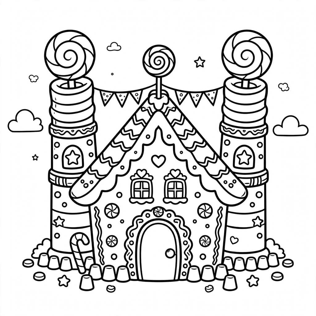 Castillo 15 para colorear para niño de 10 años