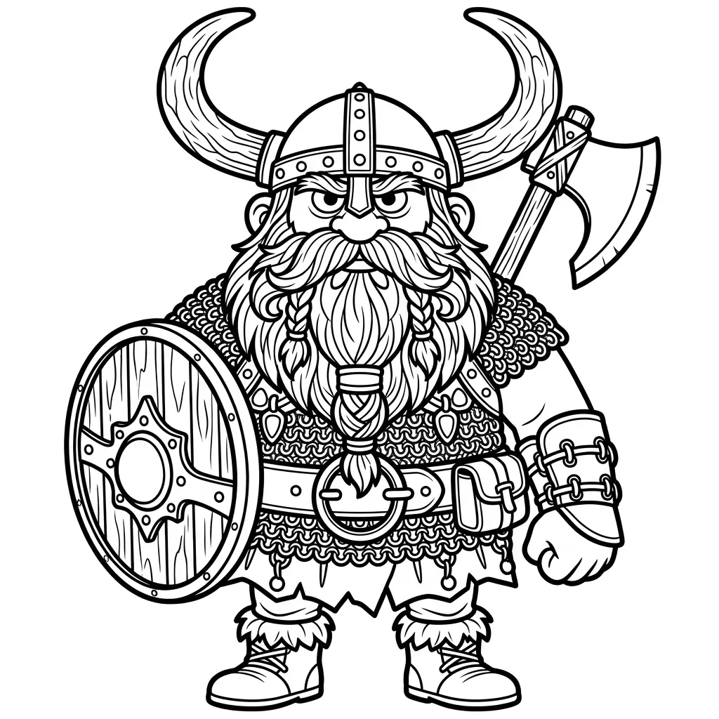 Las Vikingas 11 para colorear para imprimir gratis