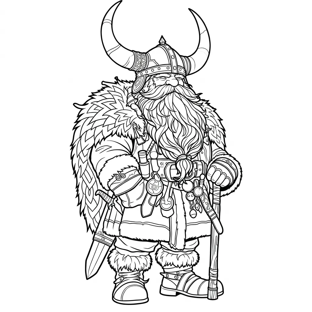 Las Vikingas 15 para colorear y recortar para imprimir