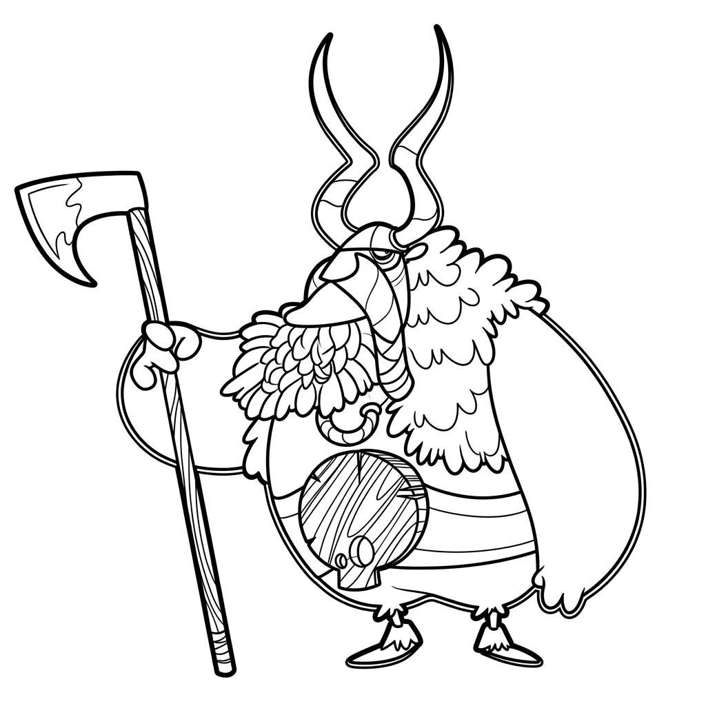 Las Vikingas 19 para colorear y dibujos