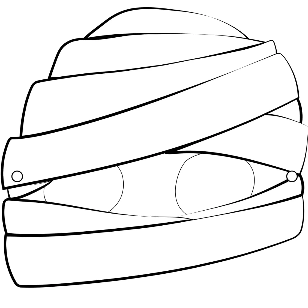 Masks of Halloween 10 printable baby coloring pages