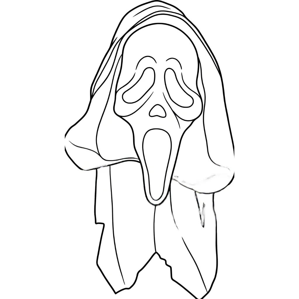 Masks of Halloween 13 printable coloring pages for kids