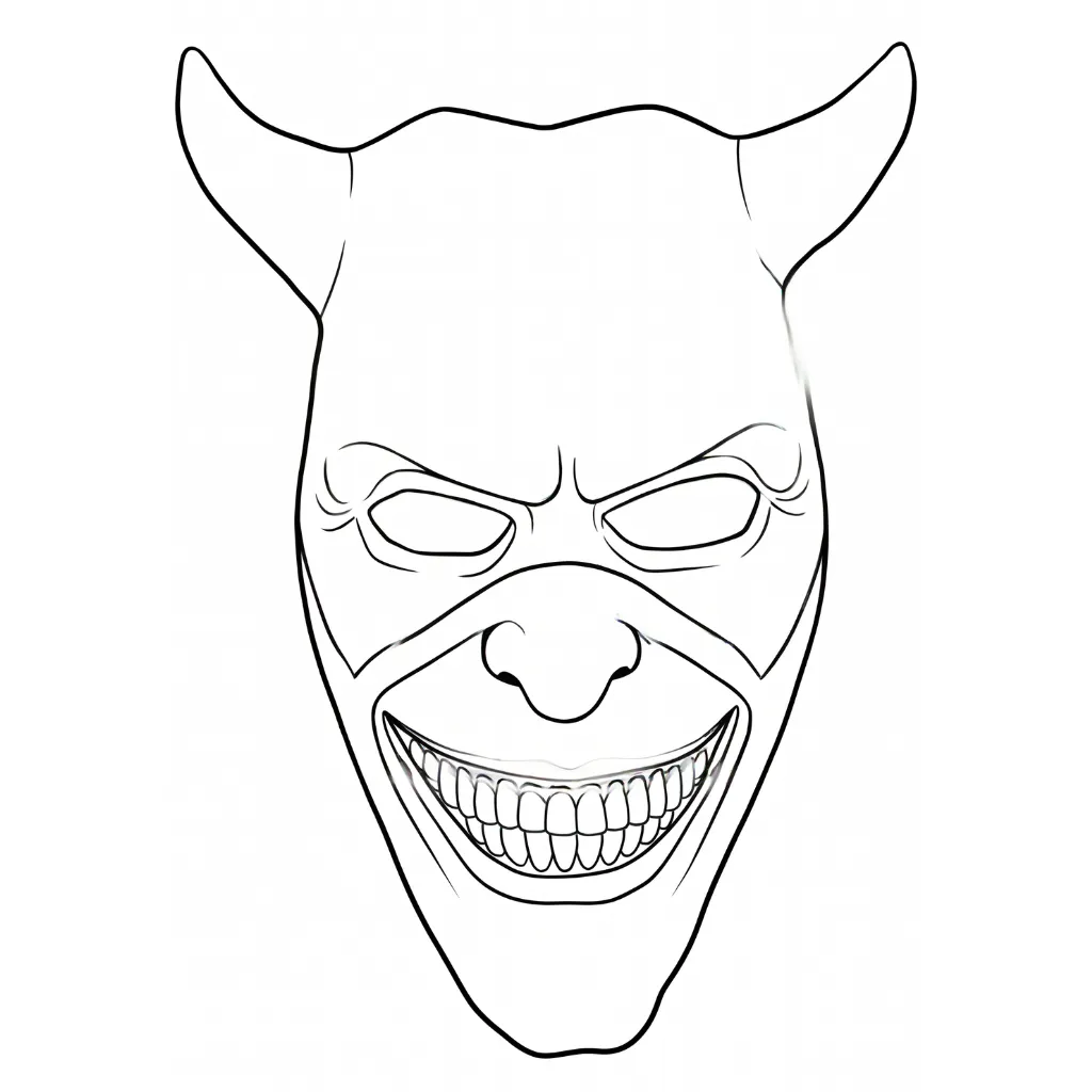Masks of Halloween 6 to color online